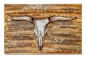 Preview: Handgefertigtes 3-D-Wandbild Buffalo Skull