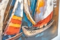 Preview: §D Elemente Wandbild mit roten Segelschiffen
