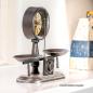 Preview: Tischuhr im Stil einer Küchenwaage in rustikalem Anthrazit (26cm)