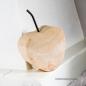 Preview: Handgefertigter Apfel aus Naturholz mit Metallstängel