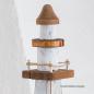 Mobile Preview: Leuchtturm aus Naturholz weiß (35 cm)