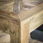 Preview: Handgefertigter Esstisch aus Hartholz mit außergewöhnlicher Tischoberfläche