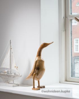 Dänische Ente aus Naturholz L (37cm x 21cm)