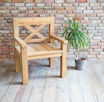 Robuster Teakholz Gartenstuhl - Wohnideen Kupke